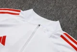 2025-26  Liverpool White Kids Half Pull Tracksuit #E2545(童装)(半拉链)