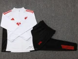 2025-26  Liverpool White Kids Half Pull Tracksuit #E2545(童装)(半拉链)