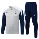 2025-26 Tottenham Hotspur Light gray Half Pull Tracksuit #B25117(半拉链)