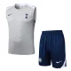 2025-26 Tottenham Hotspur Light gray Tank top and shorts suit #D25205