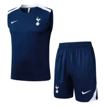 2025-26 Tottenham Hotspur Royal blue Tank top and shorts suit #D25227