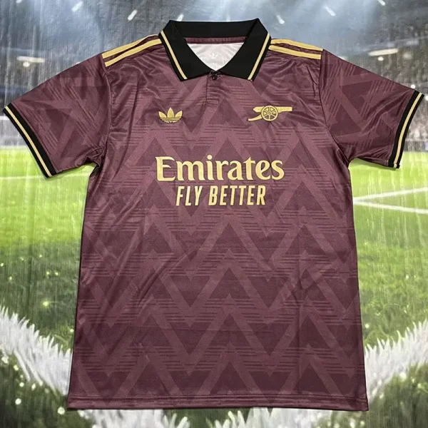 2025-26 Arsenal Brown Polo Short Sleeve