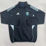 2025-26 Aston Villa Black Windbreaker
