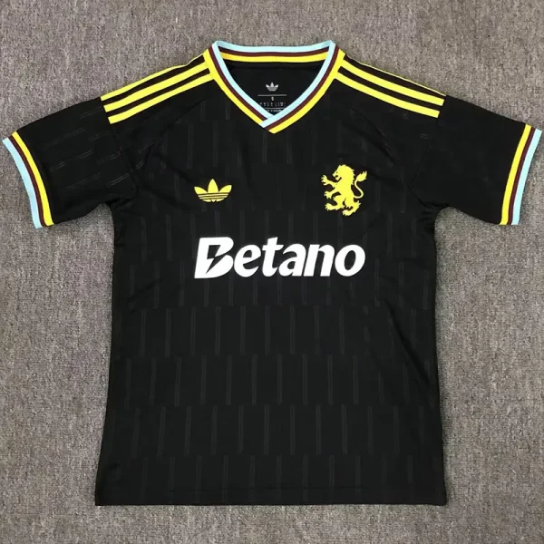 2025-26 Aston Villa Black Special Edition Fans Soccer Jersey