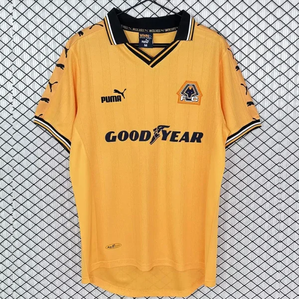 1998-1999 Wolves Home Retro Soccer Jersey