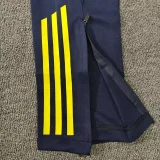 25-26 Leeds United Black Half Pull Tracksuit (Pants Have Pocket)(半拉链)