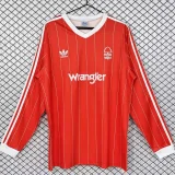 1982-1984 Nottingham Forest Home Long Sleeve Retro Soccer Jersey (长袖)