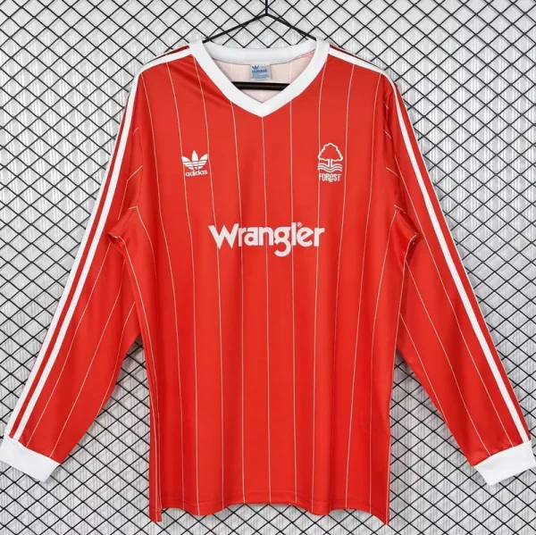 1982-1984 Nottingham Forest Home Long Sleeve Retro Soccer Jersey (长袖)