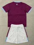 25-26 Burnley Home Kids Soccer Jersey
