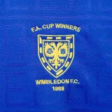 1988-1989 Wimbledon FC Home Retro Soccer Jersey