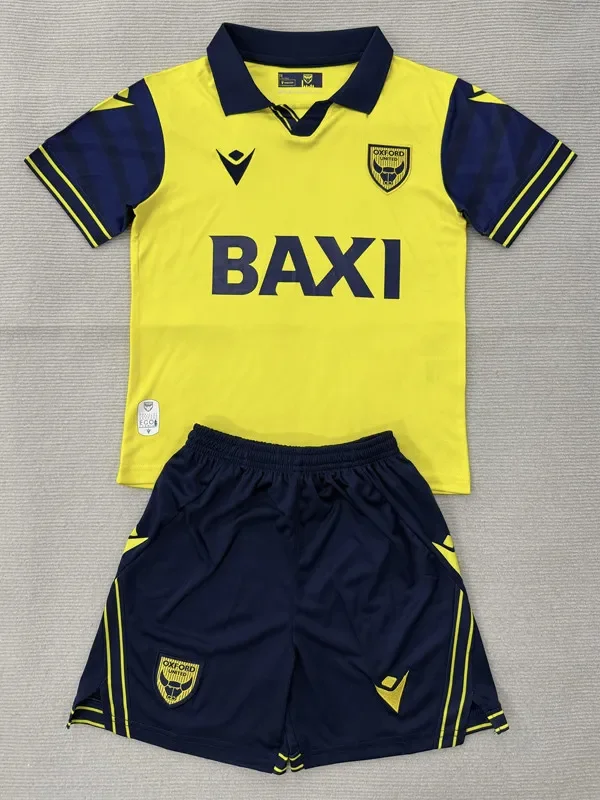 25-26 Oxford United Home Kids Soccer Jersey