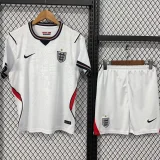 26-27 England Home Kids Soccer Jersey