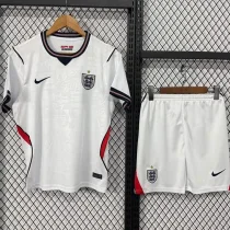 26-27 England Home Kids Soccer Jersey