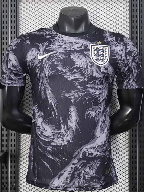 26-27 England Black Grey Player Version Training shirts