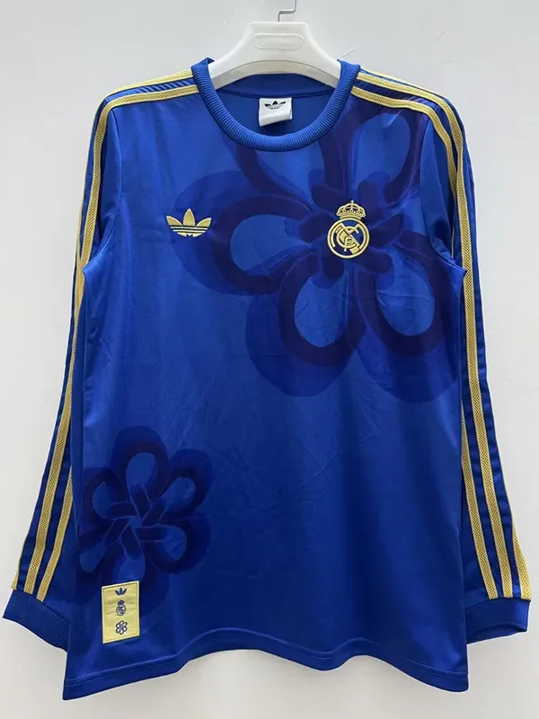2025-26 Real Madrid Blue Special Edition Long Sleeve Training (长袖)