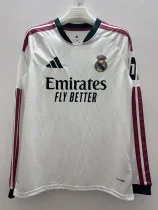 2026-27 Real Madrid Home Long Sleeve Soccer Jersey (长袖)