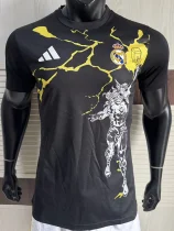 2025-26 Real Madrid Black Joint Edition Player Version Training Shirts (漫威)