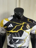 2025-26 Real Madrid White Black Joint Edition Player Version Training Shirts (漫威)