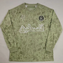 25-26 Palestina FC Light Green Long Sleeve Training shirts (阿拉伯文)(长袖)