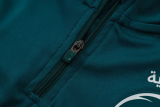 26-27 Saudi Arabia Dark green Half Pull Tracksuit #B26007(半拉链)