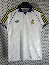 2025-26 Real Madrid  White Casual Edition Fans Training Shirts (有领)