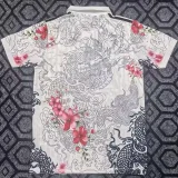 2025-26 Real Madrid White Polo Short Sleeve (梅花龙)