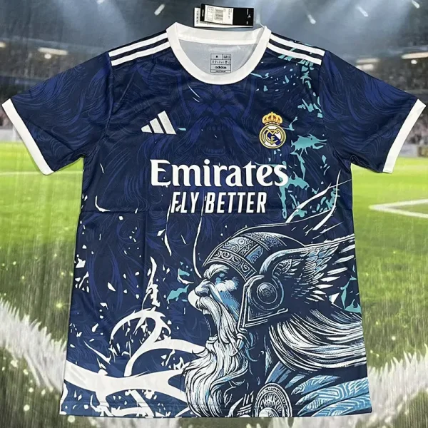 2025-26 Real Madrid  Dark Blue Special Edition Fans Training Shirts