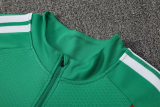 2026-27 Algeria Green Half Pull Tracksuit (半拉链)