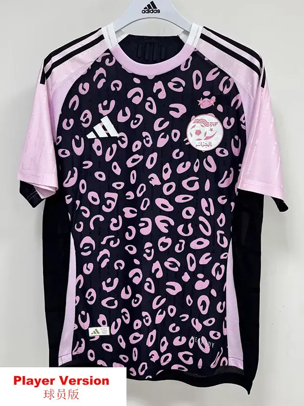 2026-27 Algeria Pink Black Player Version Training shirts (球员版)