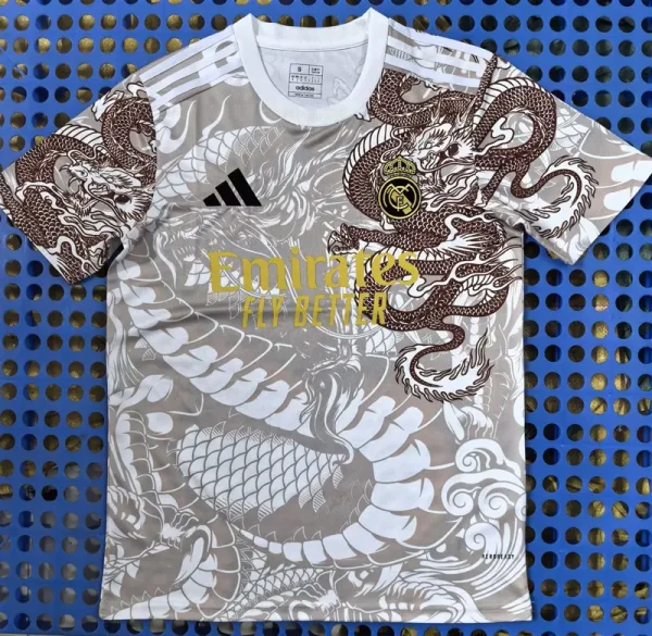 2025-26 Real Madrid Brown Special Edition Fans Training Shirts