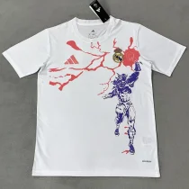 2025-26 Real Madrid White Joint Edition Training Shirts (漫威)