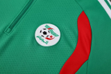 2026-27 Algeria Green Half Pull Tracksuit (半拉链)
