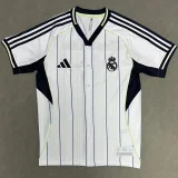 2025-26 Real Madrid White  Casual Edition Baseball Jersey