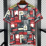 2025-26 Real Madrid Red Green Special Edition Fans Training Shirts