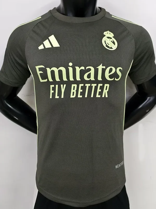 2025-26 Real Madrid Grey Player Version Training Shirts
