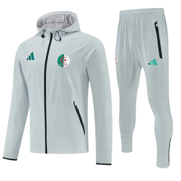 2026-27 Algeria Gray Hoodie Jacket Tracksuit