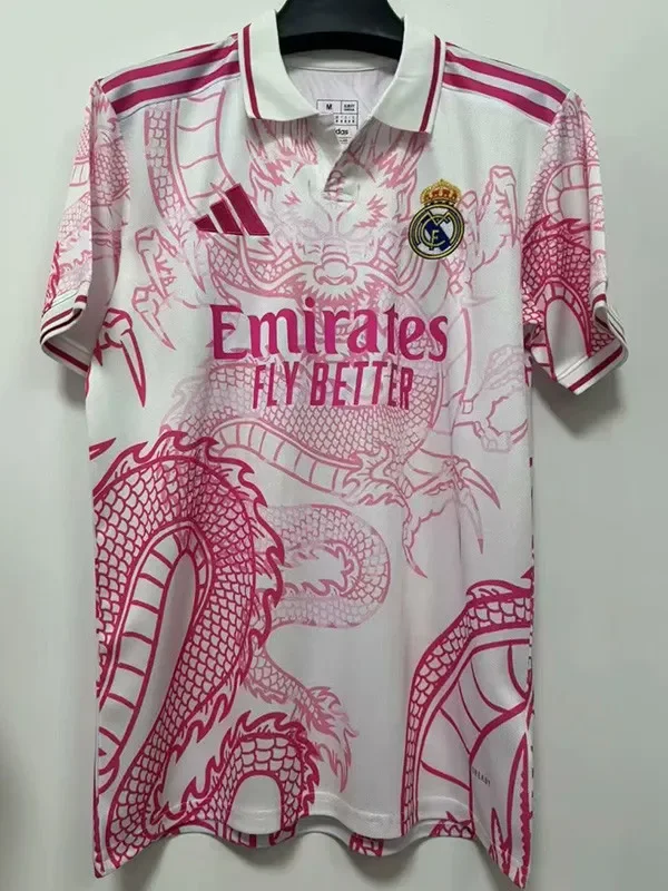 2025-26 Real Madrid Pink White Special Edition Training Shirts