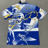 2025-26 Real Madrid  Bule White Joint Edition Training Shirts 蓝白(漫威)