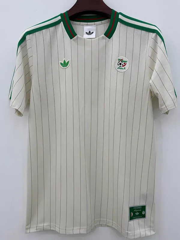 2025-26 Algeria White Casual Edition Fans Training shirts