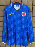 Copy 1994 Colombia Home Long Sleeve Retro Soccer Jersey (长袖)