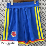 2026-27 Colombia Blue Player Version Shorts Pants(球员短裤)