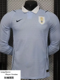 2026-27 Uruguay Home Long Sleeve Player Version Soccer Jersey (长袖球员)