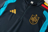 2026-27 Spain Royal blue Half Pull Tracksuit #01(半拉链)