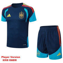 2026-27 Spain Royal blue Player Version Training Short Suit (球员短套装)#D2603