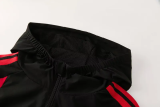 25-26 Belgium Black Hoodie Jacket Tracksuit
