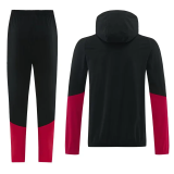 25-26 Belgium Black Hoodie Jacket Tracksuit