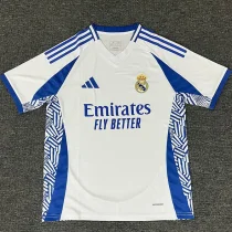 2025-26 Real Madrid Blue White Fans Training Shirts