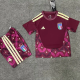 2026-27 Italy Brown Red Goalkeeper Kids Soccer Jersey