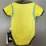 2026-27 Brazil Home Baby Infant Crawl Suit
