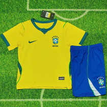2026-27 Brazil Home Kids Soccer Jersey